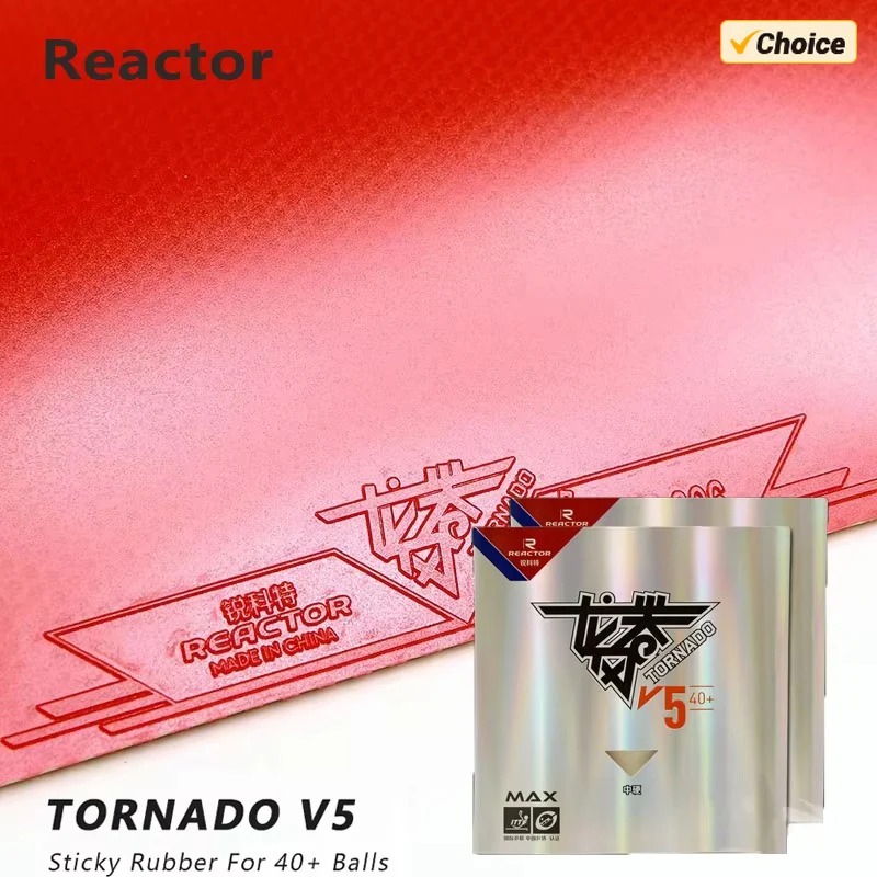 Table Tennis For Sale - REACTOR Tornado V5 Gomma per Ping
