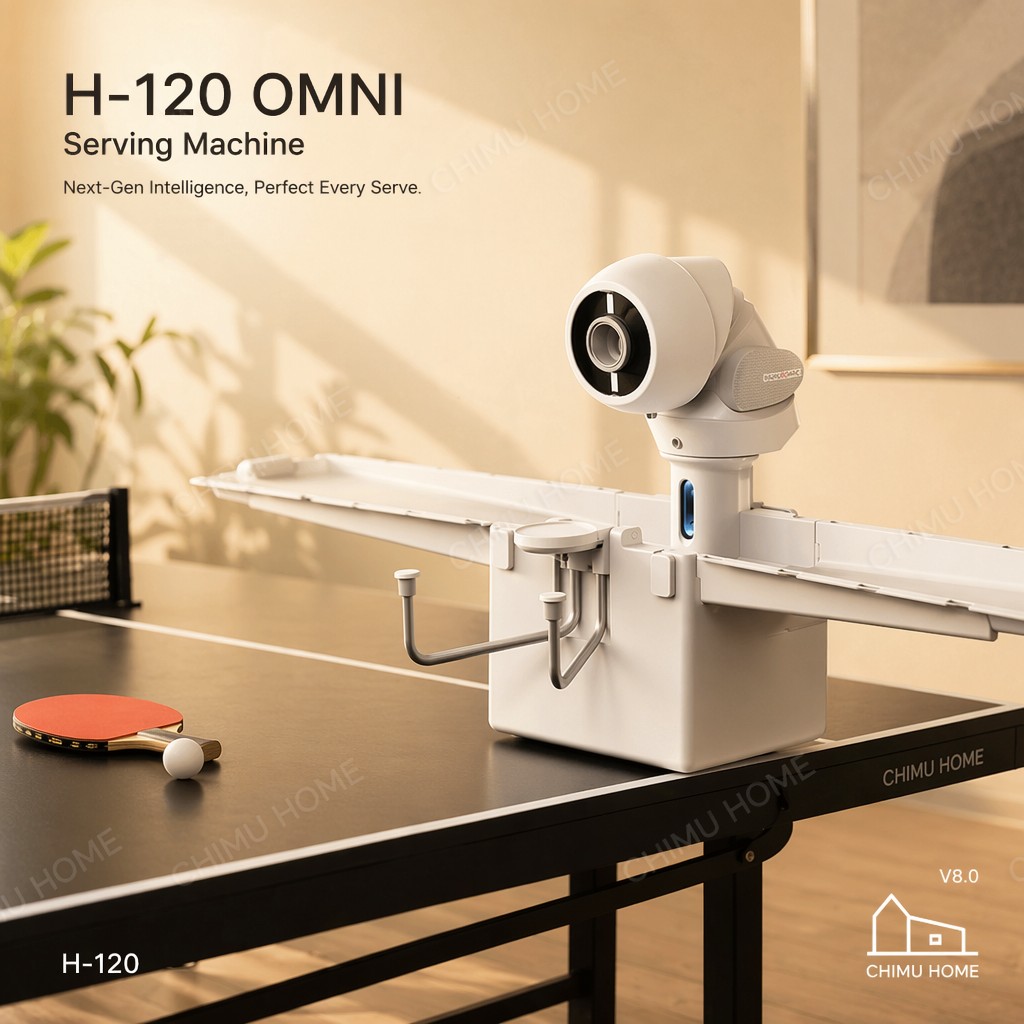 Table Tennis Machine - 【CHIMU HOME】Macchina Intelligente per Servizio da