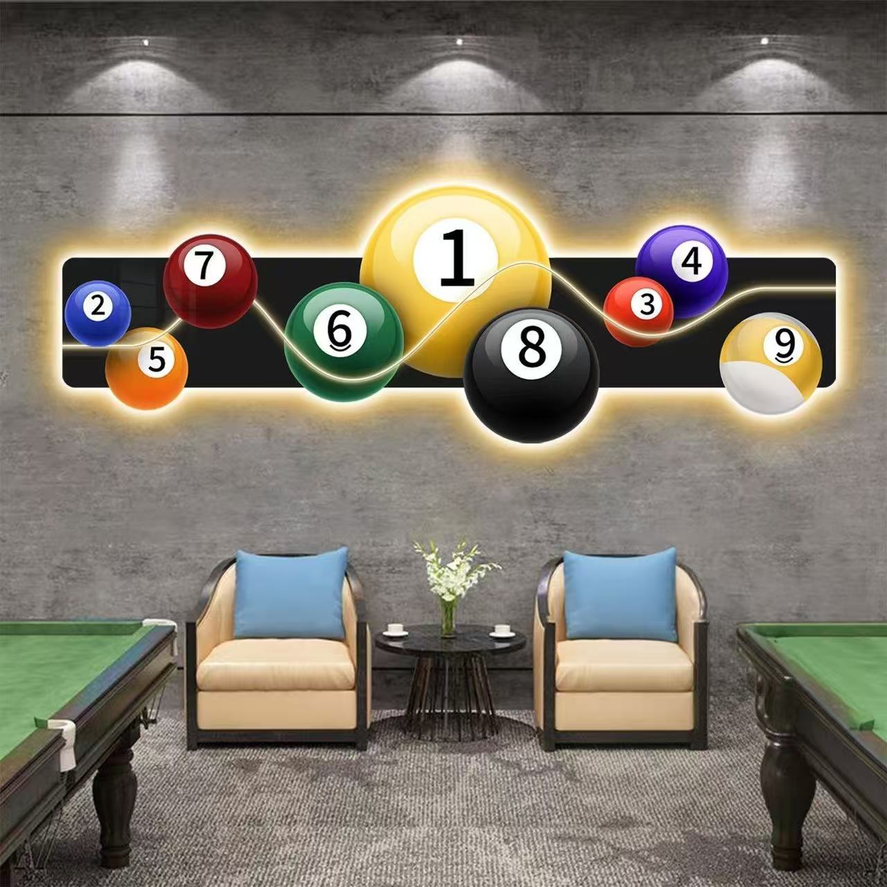 Quadro Decorativo Luminoso a L - Table Tennis No 1 recensione e prezzo